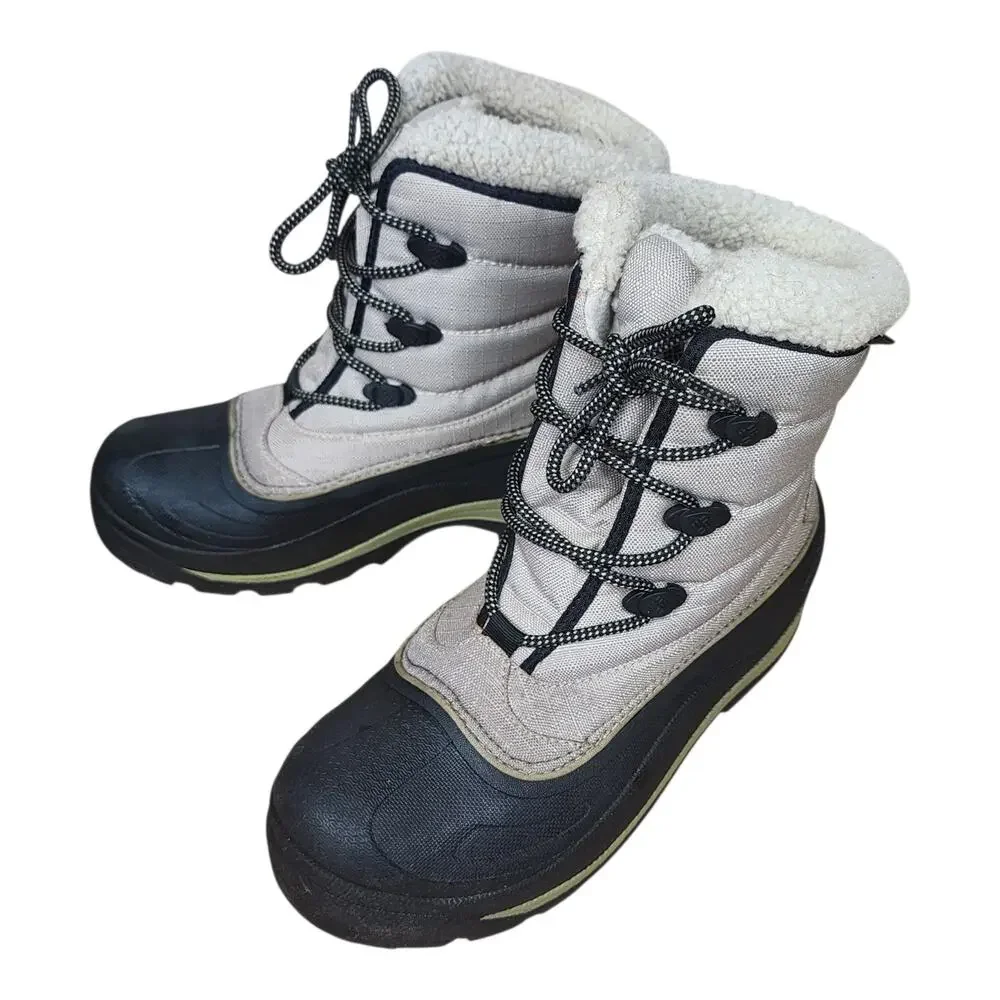 Columbia Cascadian Trinity Thermolite Winter Boots Boots Beige Womens Size 8